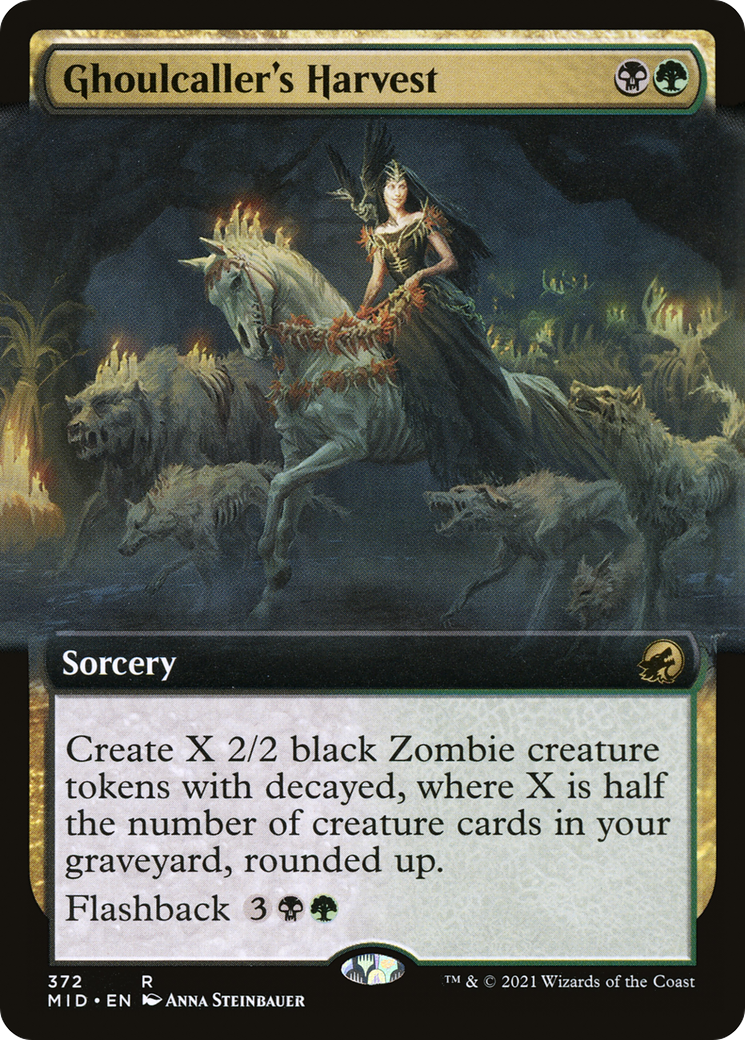 Image of Ghoulcaller's Harvest (Extended Art) (MID-372) - Innistrad: Midnight Hunt: (Extended Art) Foil
