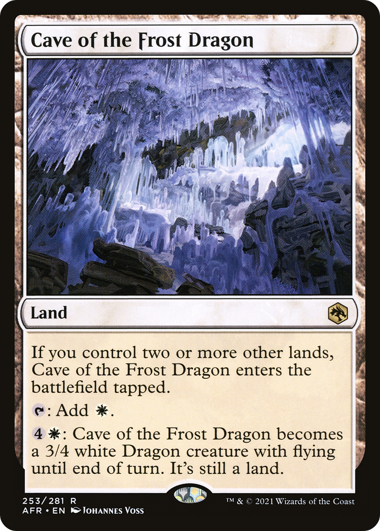 Image of Cave of the Frost Dragon (AFR-253) - Adventures in the Forgotten Realms Foil