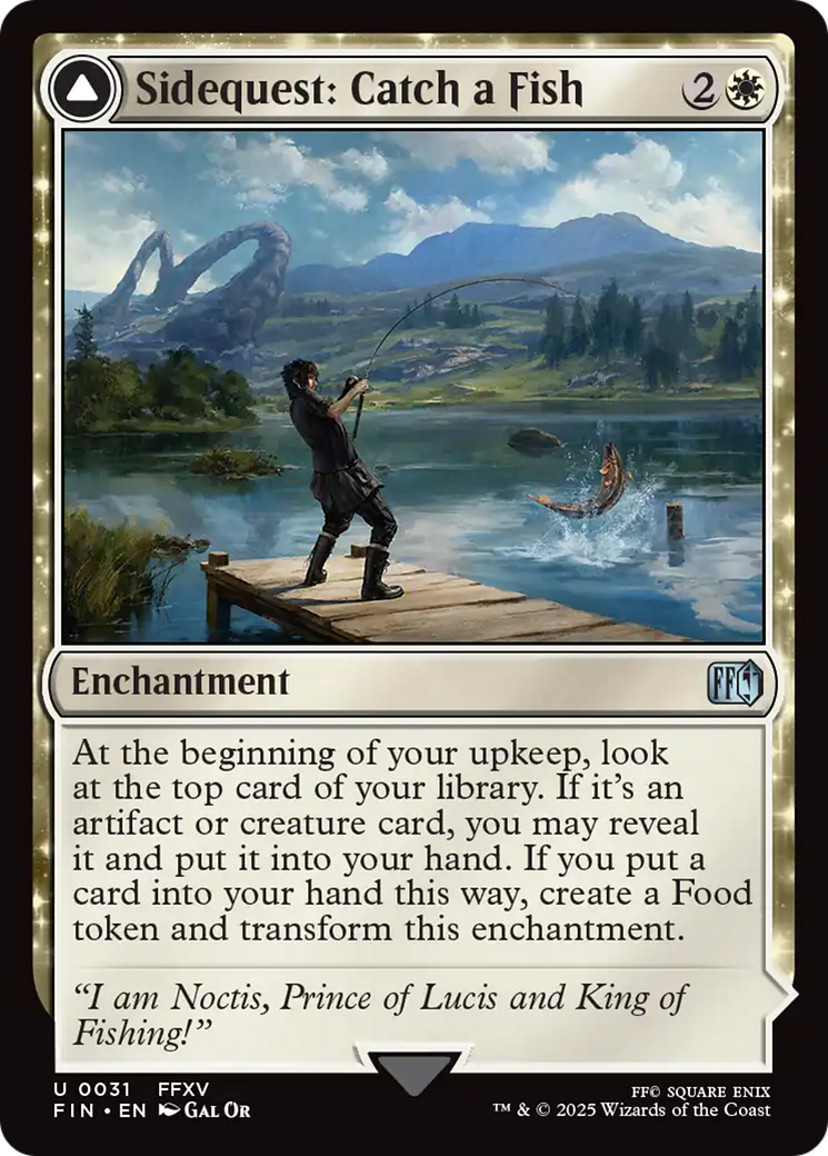 Image of Sidequest: Catch a Fish (FIN-031) - FINAL FANTASY: (enchantment) Foil