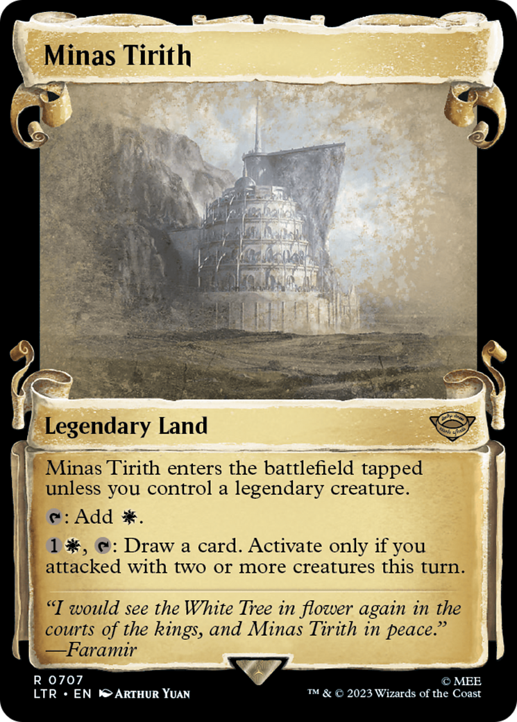 Image of Minas Tirith (Showcase Scrolls) (LTR-707) - The Lord of the Rings: Tales of Middle-earth: (Showcase) Foil