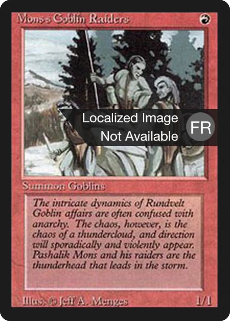 Image of Mons's Goblin Raiders (FBB-) - Foreign Black Border