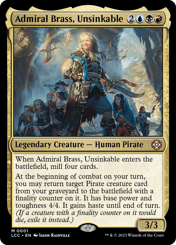 Image of Admiral Brass, Unsinkable (LCC-001) - The Lost Caverns of Ixalan Commander