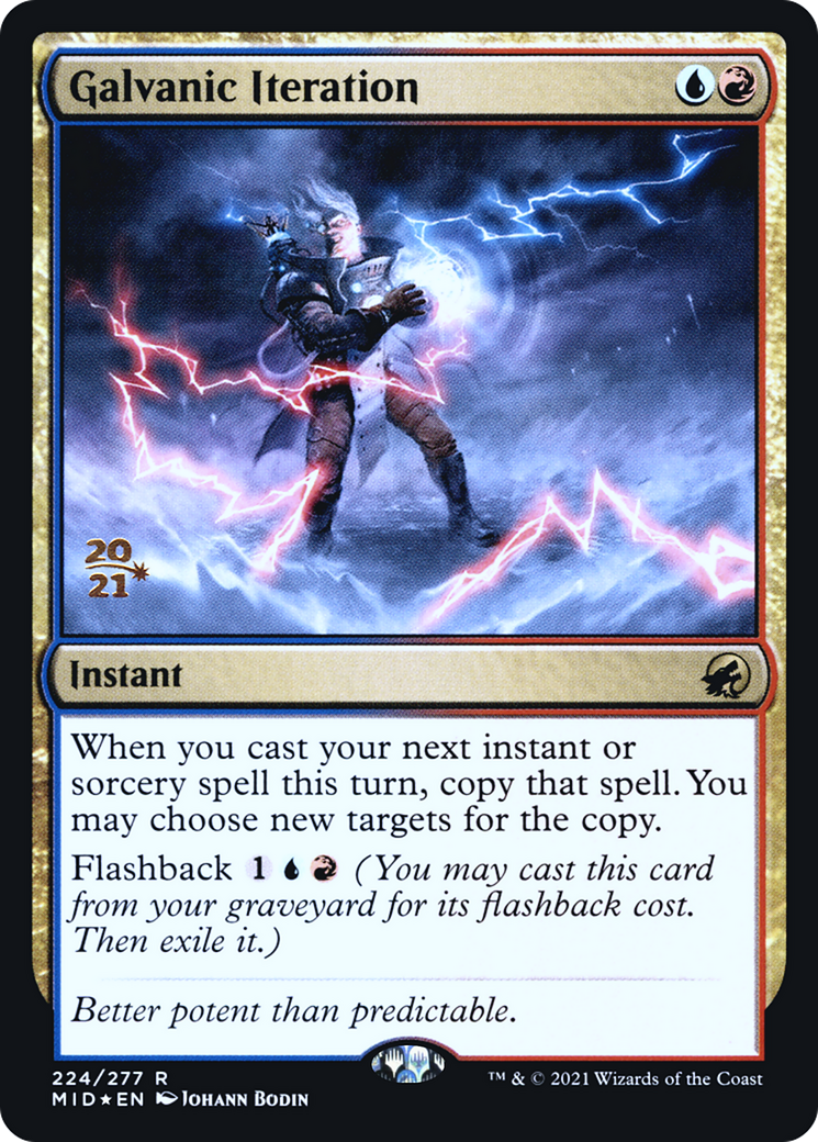 Image of Galvanic Iteration (PRE-224) - Innistrad: Midnight Hunt Promos Foil