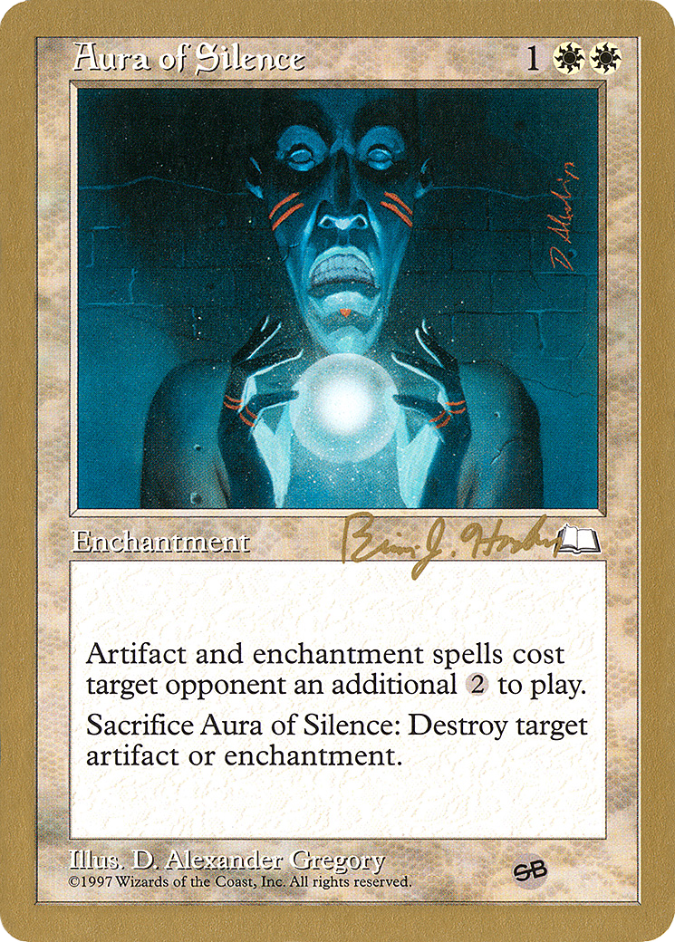 Image of Aura of Silence - 1998 Brian Hacker (WTH) (SB) (WCD-) - World Championship Decks 1998