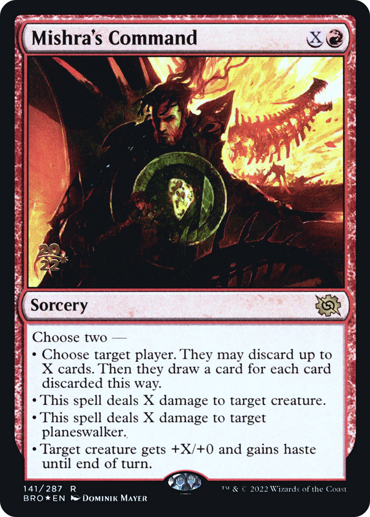 Image of Mishra's Command (PRE-141) - The Brothers' War Promos Foil