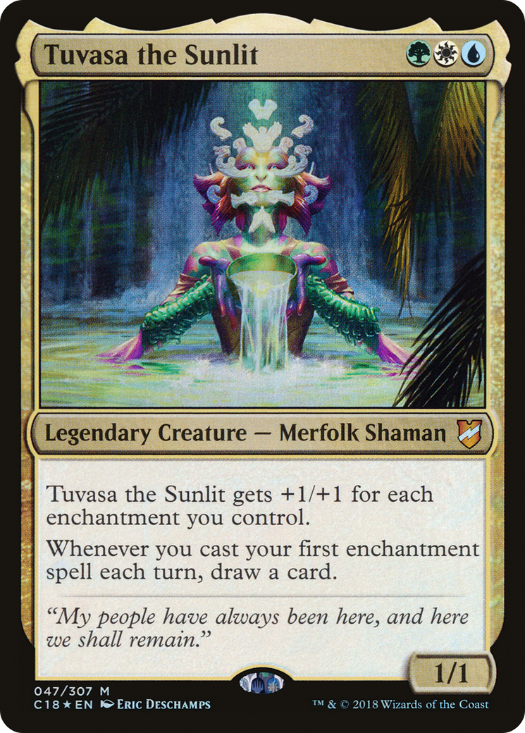 Image of Tuvasa the Sunlit (C18-047) - Commander 2018 Foil