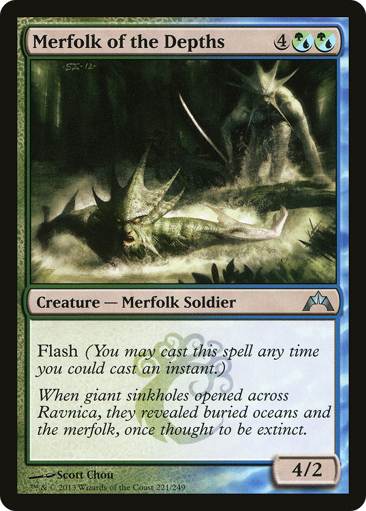 Image of Merfolk of the Depths (GTC-221) - Gatecrash Foil