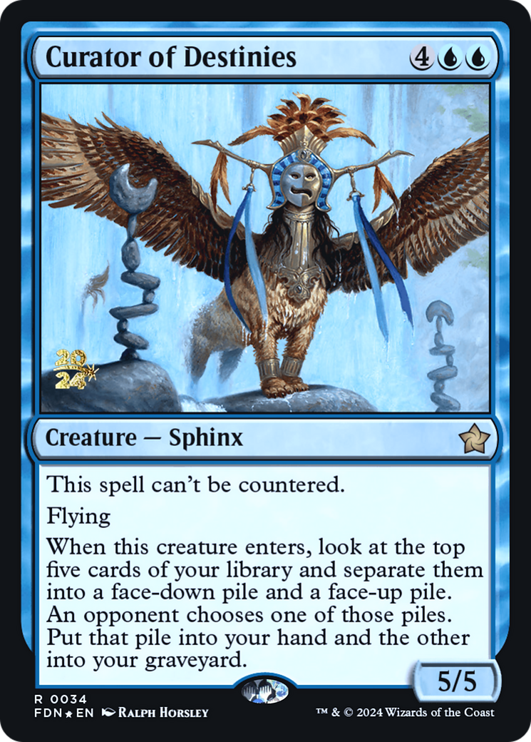 Image of Curator of Destinies (PRE-034) - Foundations Promos Foil