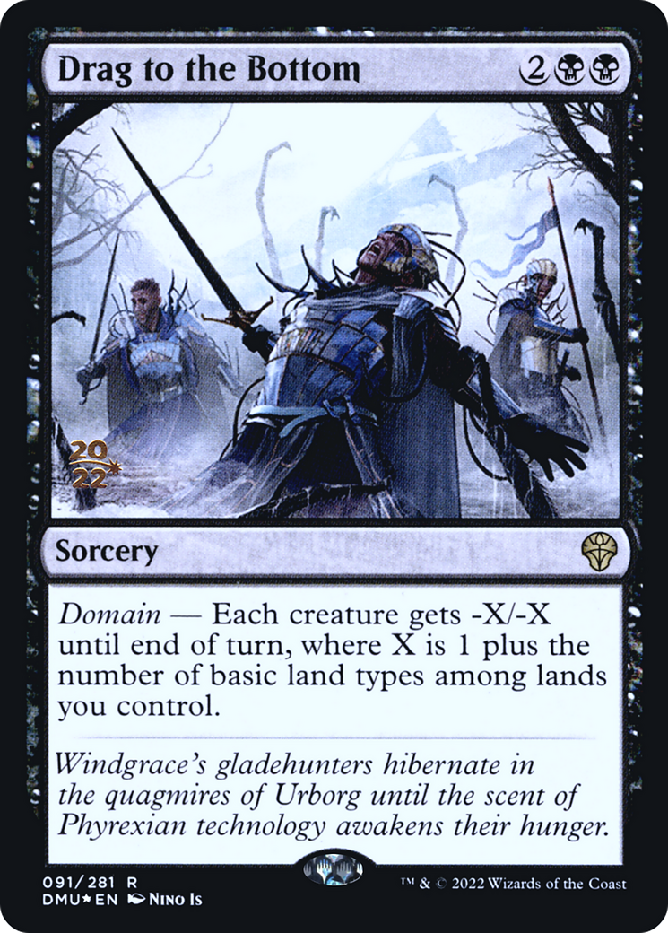 Image of Drag to the Bottom (PRE-091) - Dominaria United Promos Foil
