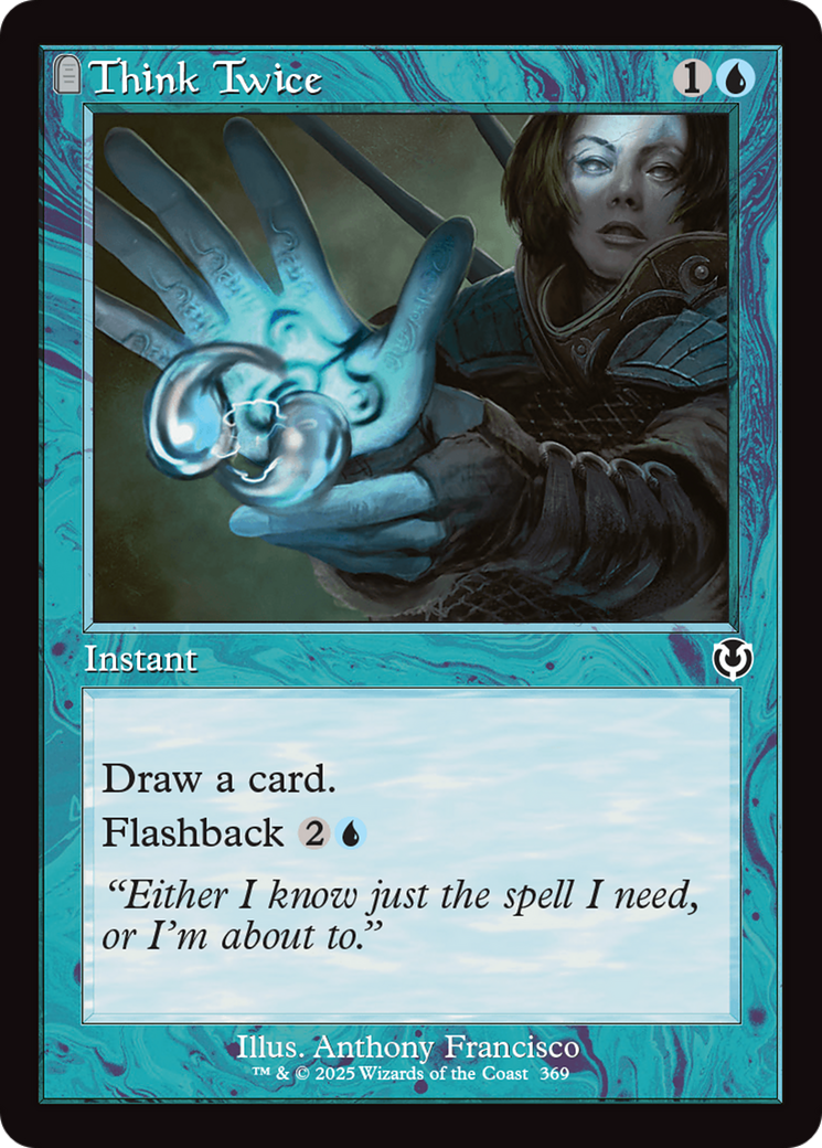Image of Think Twice (Retro Frame) (INR-369) - Innistrad Remastered: (tombstone) Foil