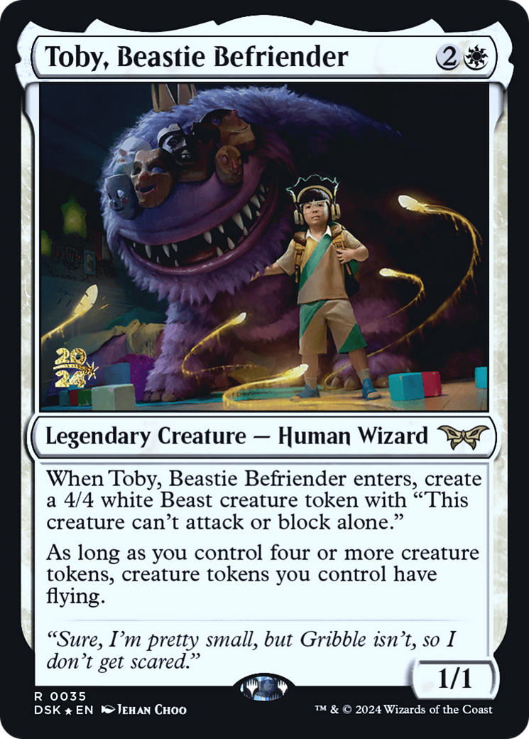 Image of Toby, Beastie Befriender (PRE-035) - Duskmourn: House of Horror Promos Foil