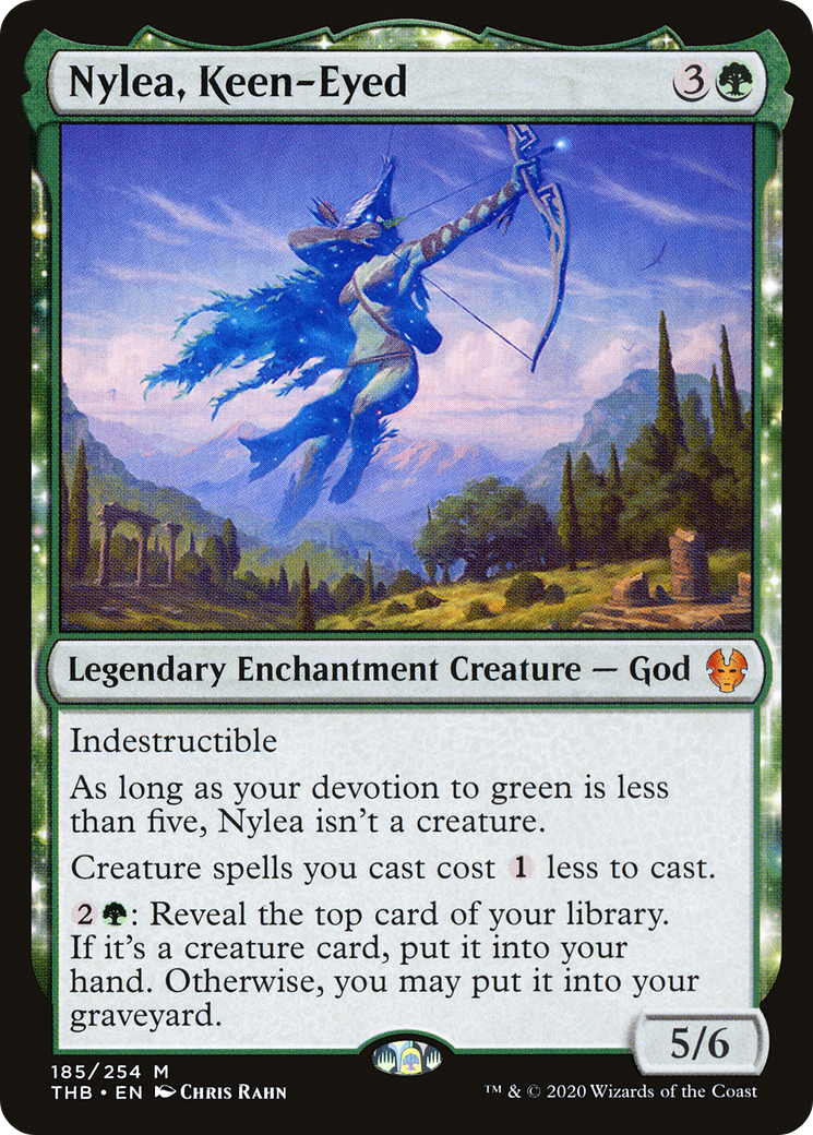 Image of Nylea, Keen-Eyed (THB-185) - Theros Beyond Death: (enchantment)
