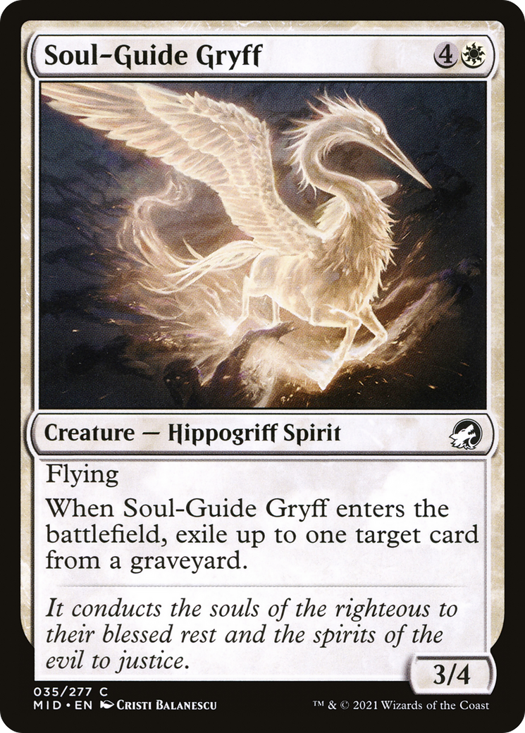 Image of Soul-Guide Gryff (MID-035) - Innistrad: Midnight Hunt