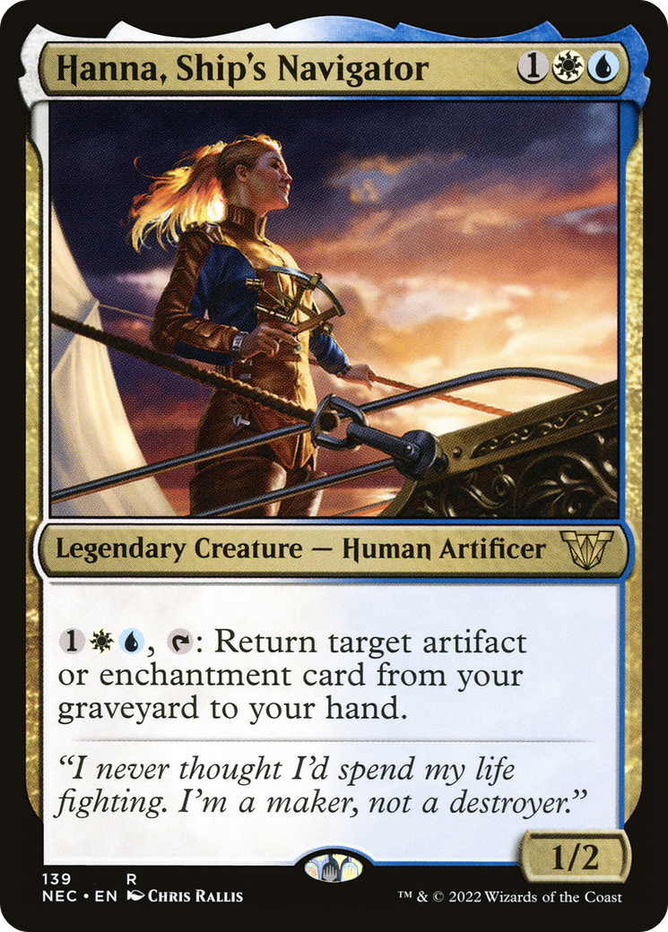 Image of Hanna, Ship's Navigator (NEC-139) - Neon Dynasty Commander