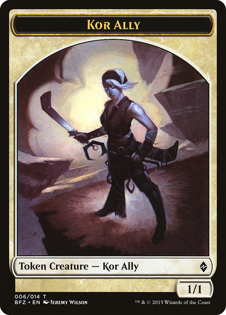 Image of Kor Ally Token (BFZ-006) - Battle for Zendikar Tokens