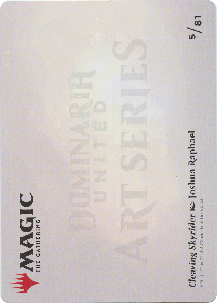 Image of Cleaving Skyrider // Cleaving Skyrider (ADMU-005) - Dominaria United Art Series (Borderless) Foil