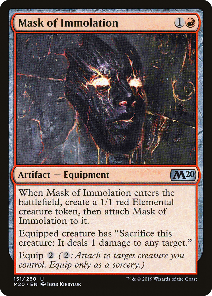 Image of Mask of Immolation (M20-151) - Core Set 2020 Foil