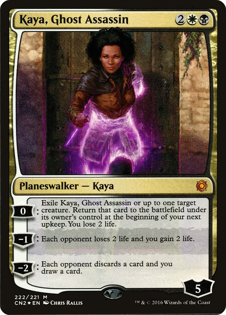 Image of Kaya, Ghost Assassin (Alternate Art Foil) (CN2-222) - Conspiracy: Take the Crown Foil