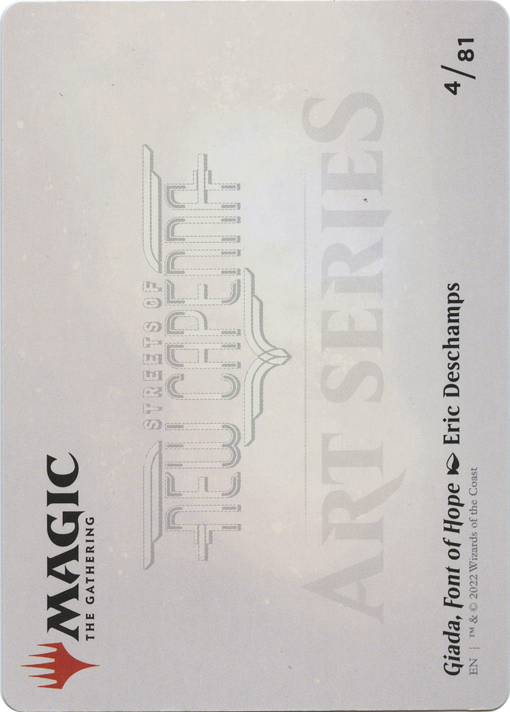 Image of Giada, Font of Hope // Giada, Font of Hope (ASNC-004) - New Capenna Art Series (Borderless) Foil