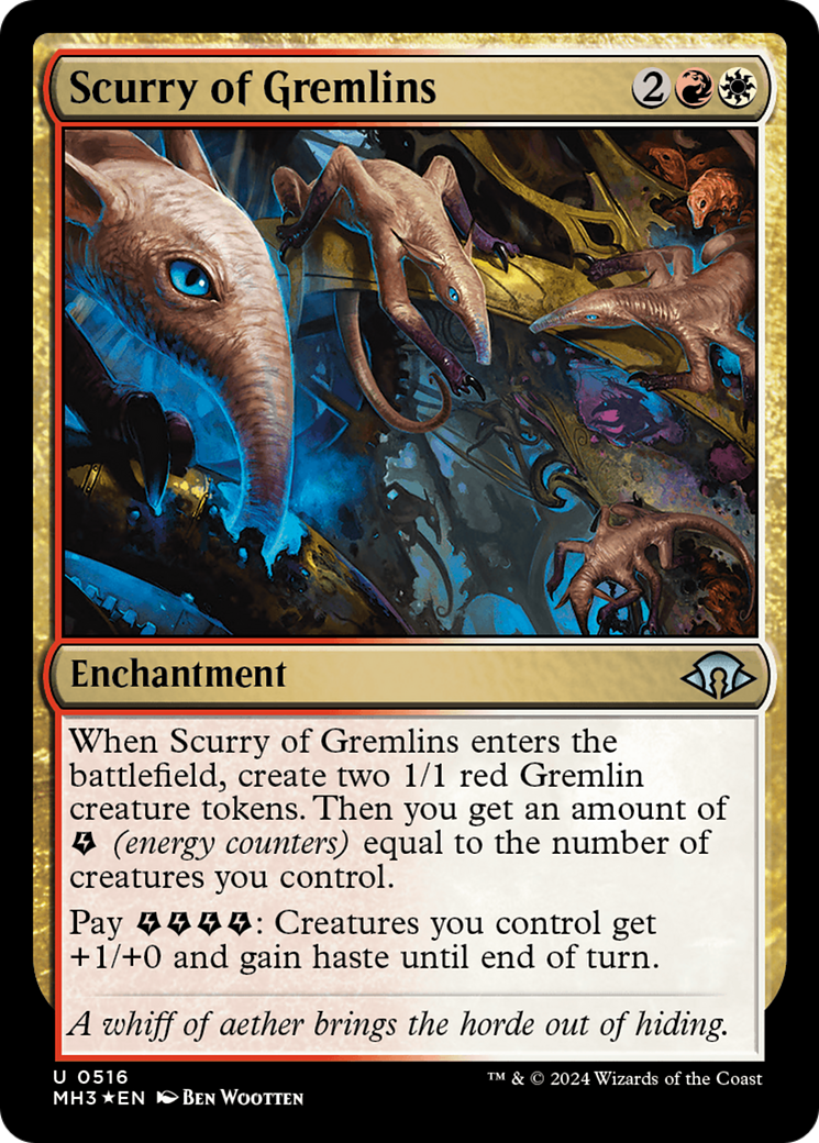 Image of Scurry of Gremlins (Ripple Foil) (MH3-516) - Modern Horizons 3 Foil