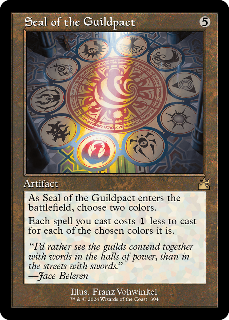 Image of Seal of the Guildpact (Retro Frame) (RVR-394) - Ravnica Remastered Foil