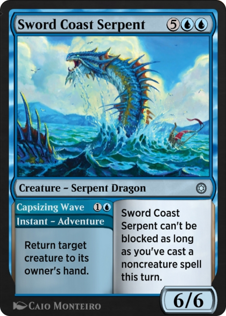 Image of Sword Coast Serpent // Capsizing Wave (HBG-134) - Alchemy Horizons: Baldur's Gate