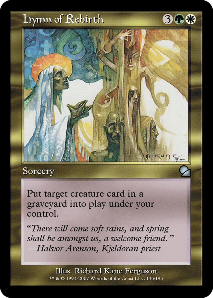 Image of Hymn of Rebirth (ME1-146) - Masters Edition Foil