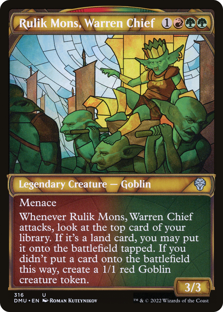 Image of Rulik Mons, Warren Chief (Showcase) (DMU-316) - Dominaria United: (Showcase) Foil
