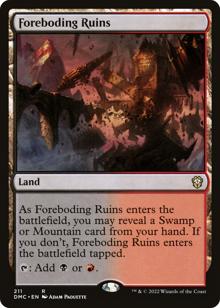 Image of Foreboding Ruins (DMC-211) - Dominaria United Commander