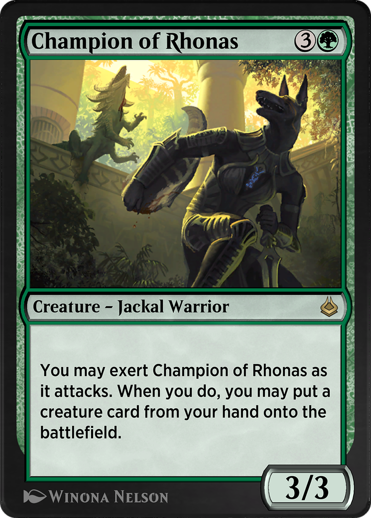 Image of Champion of Rhonas (AKR-185) - Amonkhet Remastered