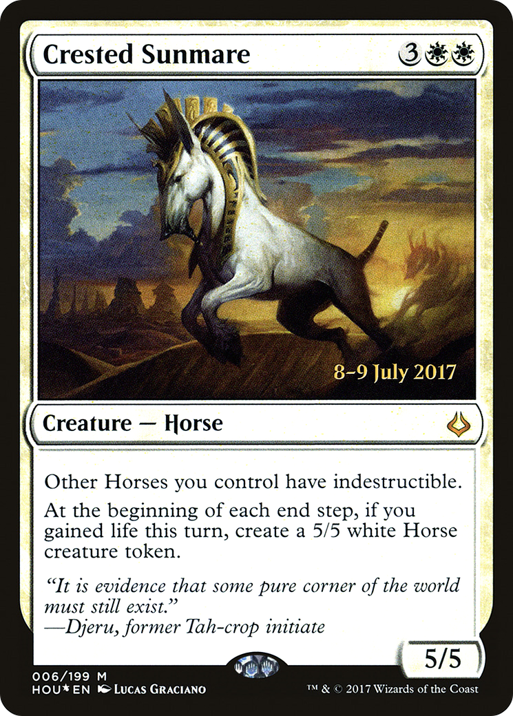 Image of Crested Sunmare (PRE-006) - Hour of Devastation Promos Foil