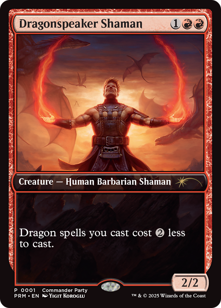 Image of Dragonspeaker Shaman (WPN-001) - Wizards Play Network 2025 Foil