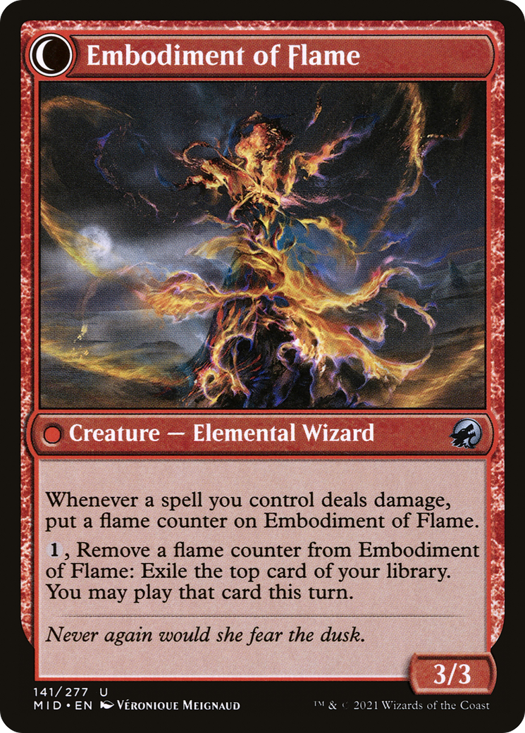 Image of Flame Channeler (MID-141) - Innistrad: Midnight Hunt: (Double Faced Transform)