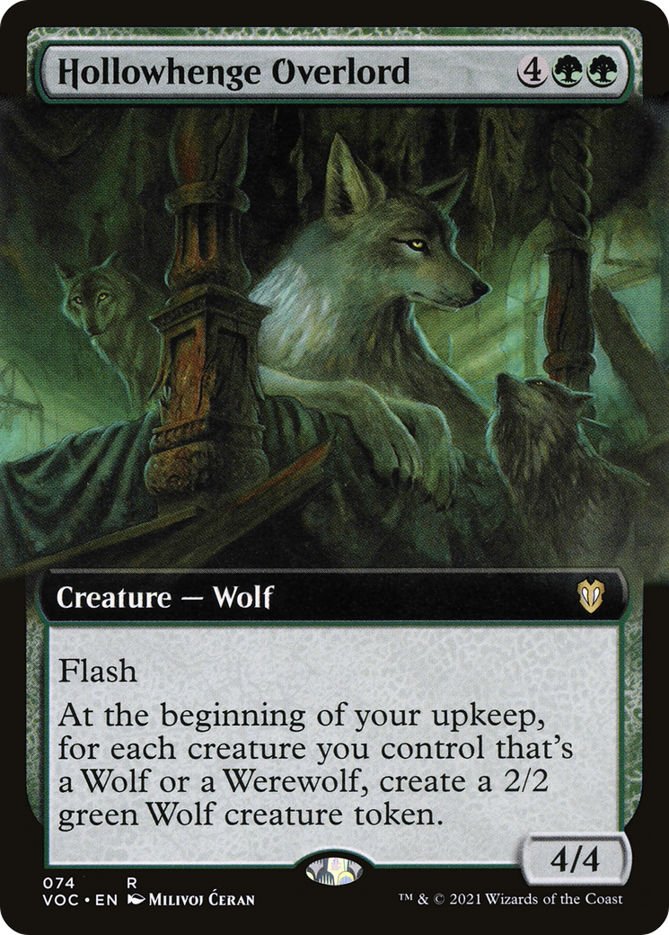 Image of Hollowhenge Overlord (Extended Art) (VOC-074) - Crimson Vow Commander: (Extended Art)
