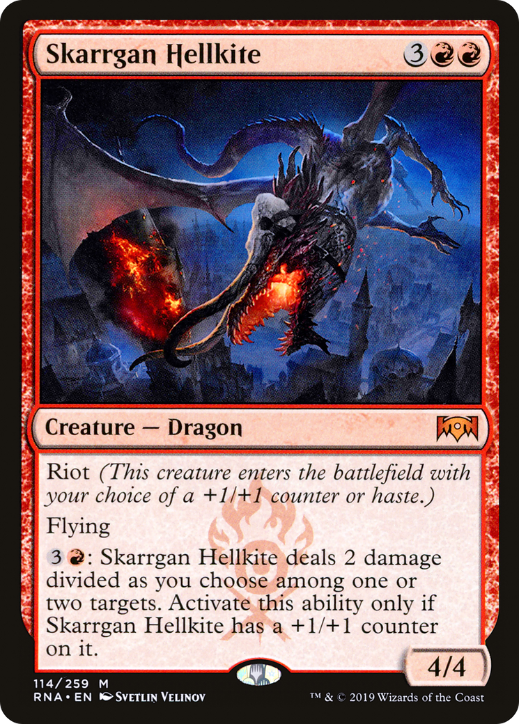 Image of Skarrgan Hellkite (RNA-114) - Ravnica Allegiance