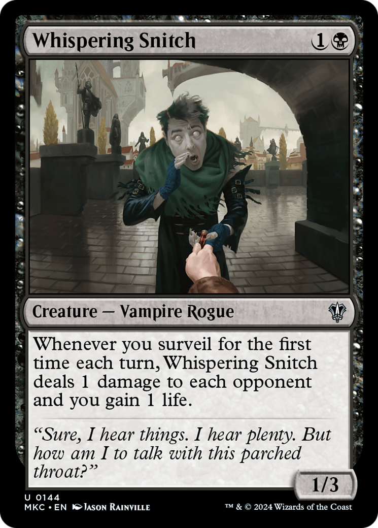 Image of Whispering Snitch (MKC-144) - Murders at Karlov Manor Commander