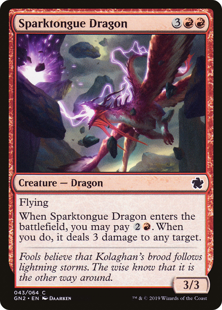 Image of Sparktongue Dragon (GN2-043) - Game Night 2019