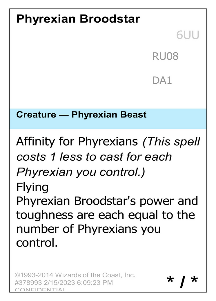 Image of Phyrexian Broodstar (UNK-RU08) - Unknown Event