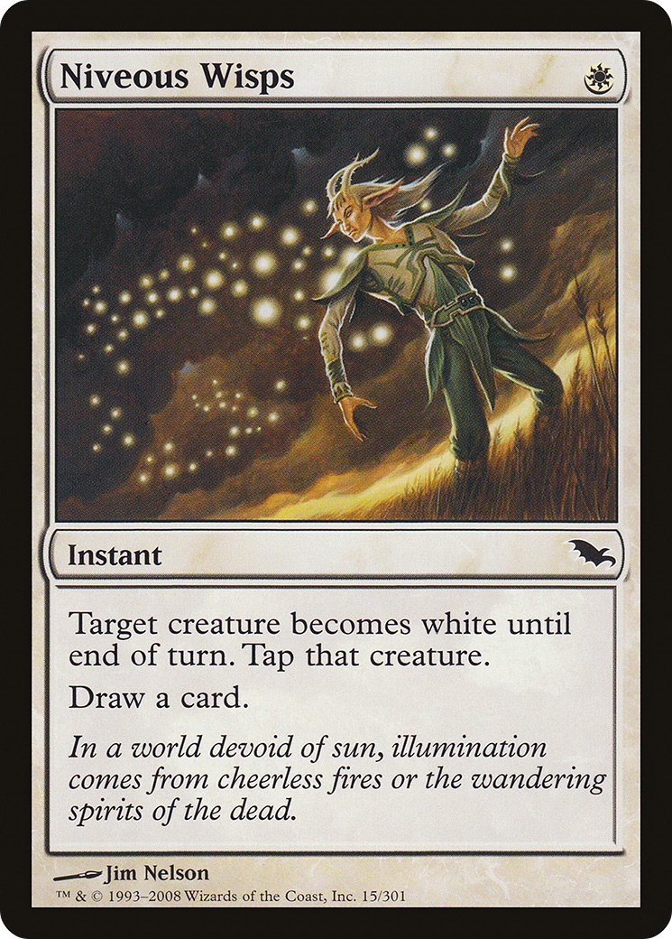 Image of Niveous Wisps (SHM-015) - Shadowmoor Foil