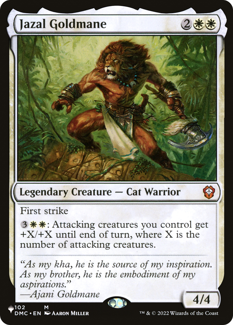 Image of Jazal Goldmane (LIST-DMC-102) - The List
