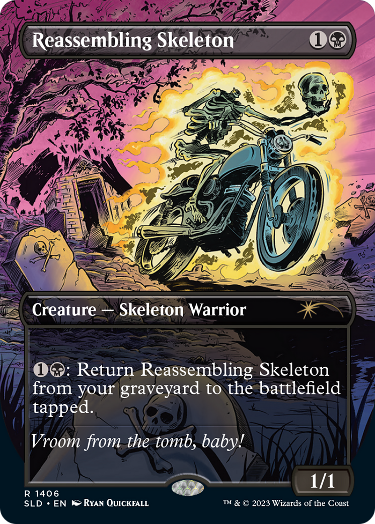 Image of Reassembling Skeleton (SLD-1406) - Secret Lair Drop (Borderless) Foil