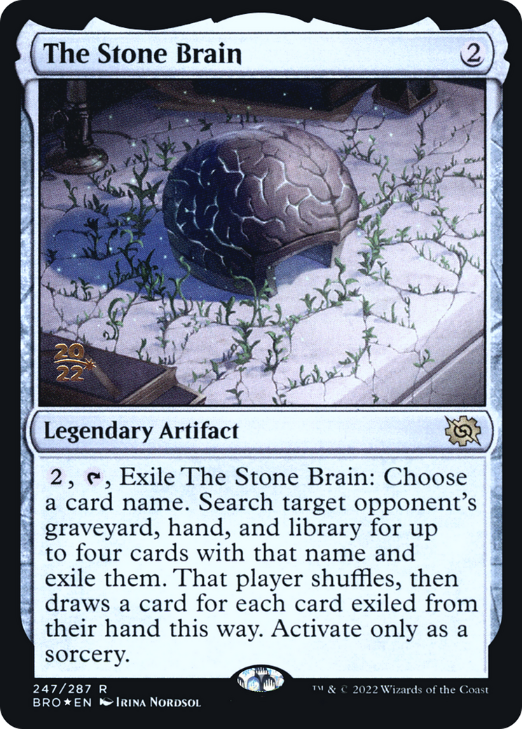 Image of The Stone Brain (PRE-247) - The Brothers' War Promos Foil
