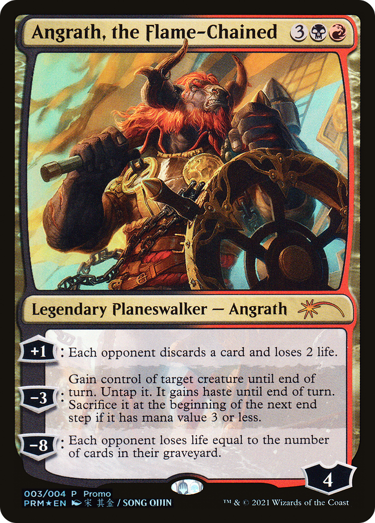 Image of Angrath, the Flame-Chained (UMP-003) - Year of the Ox 2021 Foil