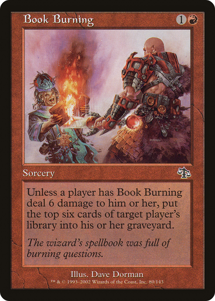 Image of Book Burning (JUD-080) - Judgment Foil