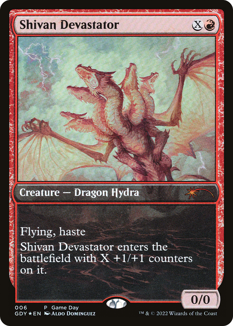 Image of Shivan Devastator (GAME-006) - Game Day Promos Foil
