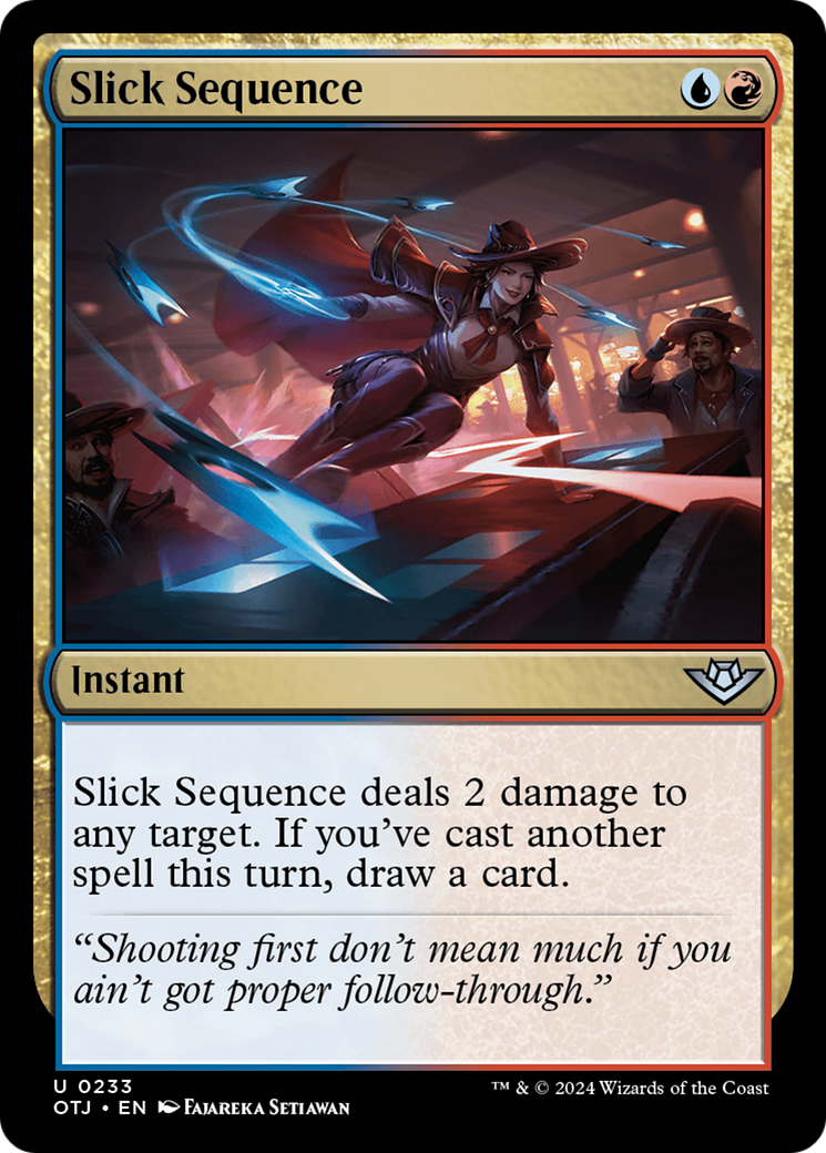 Image of Slick Sequence (OTJ-233) - Outlaws of Thunder Junction Foil