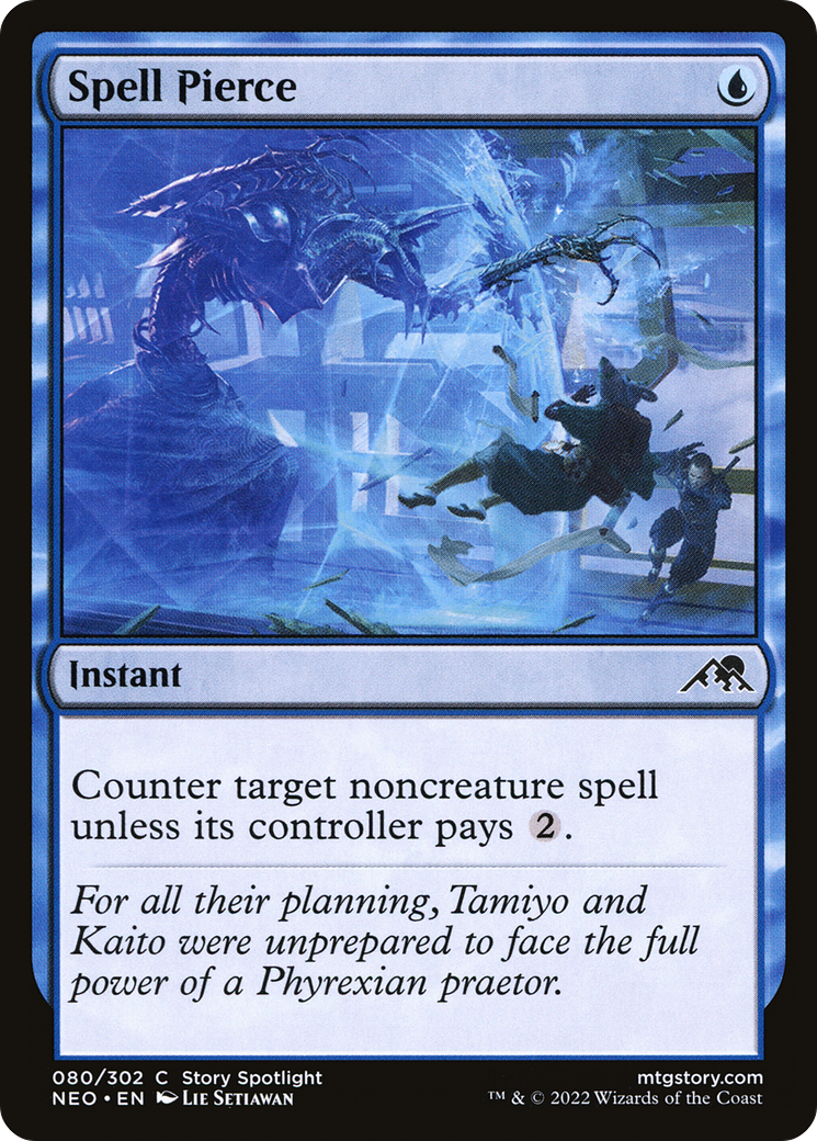 Image of Spell Pierce (NEO-080) - Kamigawa: Neon Dynasty