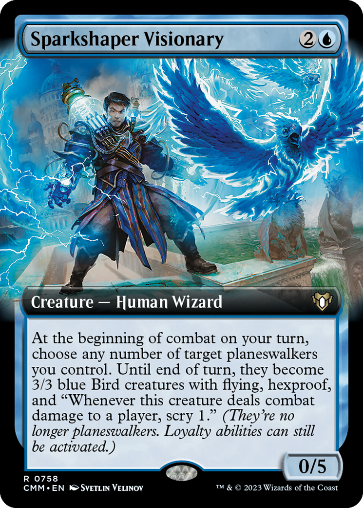 Image of Sparkshaper Visionary (Extended Art) (CMM-758) - Commander Masters: (Extended Art) Foil