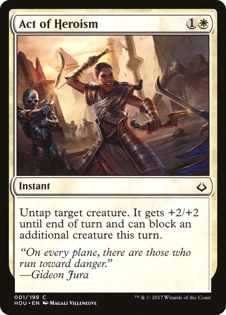 Image of Act of Heroism (HOU-001) - Hour of Devastation Foil