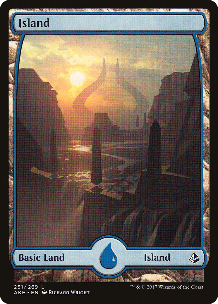 Image of Island (251) - Full Art (AKH-251) - Amonkhet